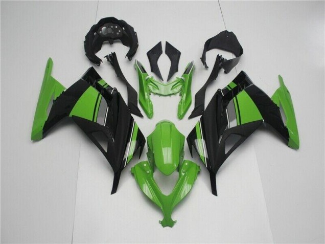 Kawasaki EX300 13-16 Motorrad Verkleidung - Grün Schwarz Kawasaki EX300 13-16 Motorrad Verkleidung - Grün Schwarz