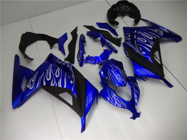 Kawasaki EX300 13-16 Motorrad Verkleidungen - Blau Weiß Schwarz Kawasaki EX300 13-16 Motorrad Verkleidungen - Blau Weiß Schwarz