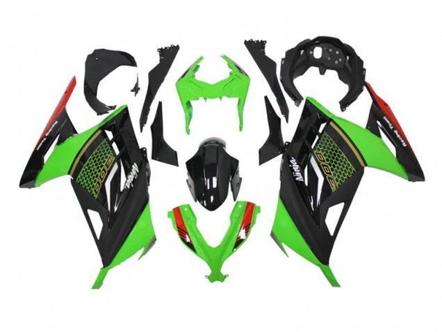 Kawasaki EX300 13-16 Motorrad Verkleidungen - Grün Schwarz Kawasaki EX300 13-16 Motorrad Verkleidungen - Grün Schwarz
