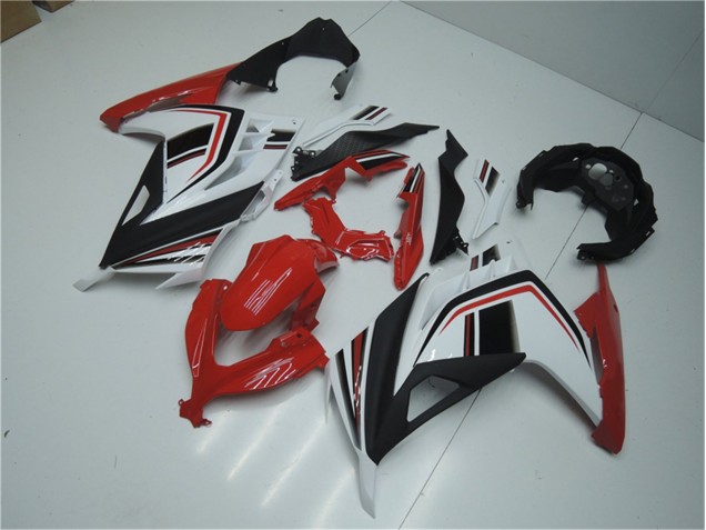Kawasaki EX300 13-16 Motorrad Verkleidungen - Rot Weiß Schwarz Kawasaki EX300 13-16 Motorrad Verkleidungen - Rot Weiß Schwarz
