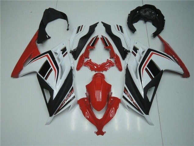 Kawasaki EX300 13-16 Motorrad Verkleidungen - Rot Weiß Schwarz Kawasaki EX300 13-16 Motorrad Verkleidungen - Rot Weiß Schwarz