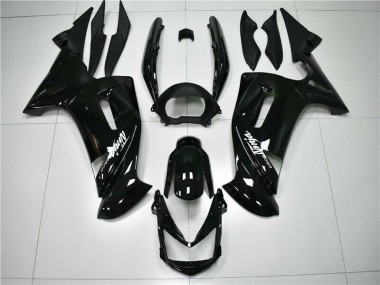 Kawasaki EX650 06-08 Motorrad Verkleidungen - Glänzend Schwarz