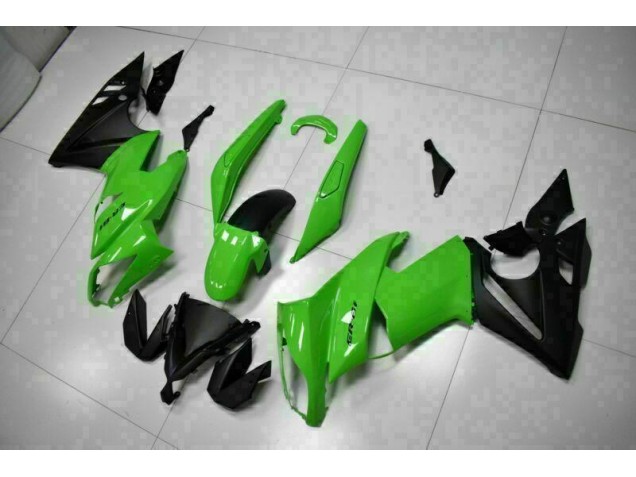 Kawasaki EX650 09-11 Motorrad Verkleidung - Grün Schwarz Kawasaki EX650 09-11 Motorrad Verkleidung - Grün Schwarz