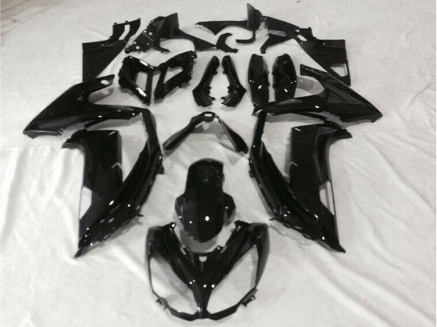 Kawasaki EX650 12-16 Motorrad Verkleidung - Glänzend Schwarz Kawasaki EX650 12-16 Motorrad Verkleidung - Glänzend Schwarz