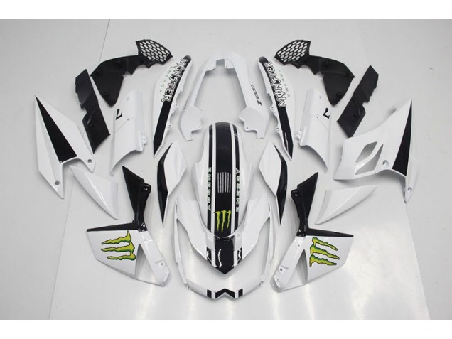 Kawasaki Z1000 07-09 Motorrad Verkleidung - Weiß Kawasaki Z1000 07-09 Motorrad Verkleidung - Weiß