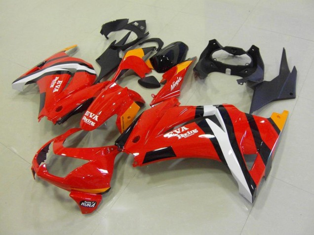 Kawasaki ZX 250R 08-12 Motorrad Verkleidung - Rot Schwarz Kawasaki ZX 250R 08-12 Motorrad Verkleidung - Rot Schwarz