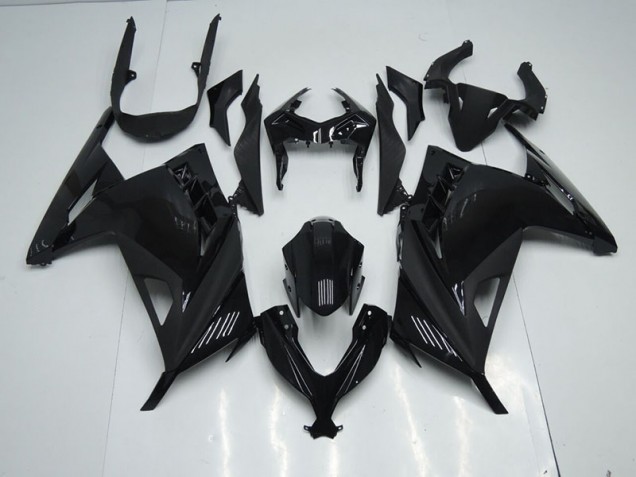 Kawasaki ZX 300R 13-16 Motorrad Verkleidung - Schwarz Kawasaki ZX 300R 13-16 Motorrad Verkleidung - Schwarz