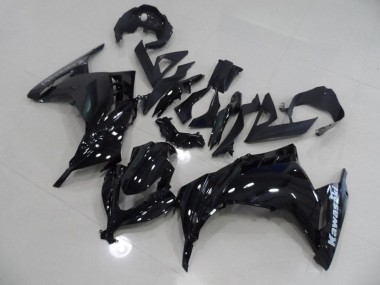 Kawasaki ZX 300R 13-16 Motorrad Verkleidungen - Schwarz