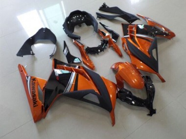 Kawasaki ZX 300R 13-16 Motorrad Verkleidungen - Schwarz Orange