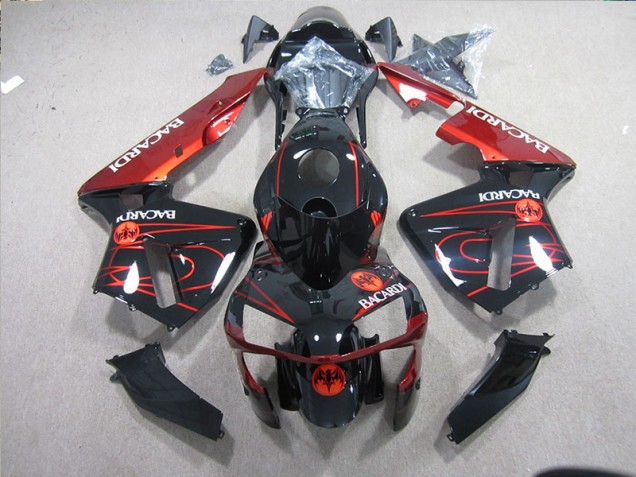 Kawasaki ZX10R 03-05 Motorrad Verkleidungen - Schwarz Rot Racardi Kawasaki ZX10R 03-05 Motorrad Verkleidungen - Schwarz Rot Racardi