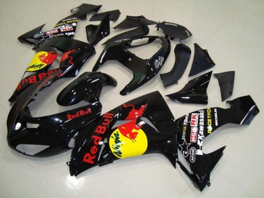 Kawasaki ZX10R 06-07 Motorrad Verkleidungen - Rot Bull