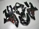 Kawasaki ZX10R 06-07 Motorrad Verkleidungen - Schwarz Grau Rot Kawasaki ZX10R 06-07 Motorrad Verkleidungen - Schwarz Grau Rot