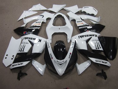 Kawasaki ZX10R 06-07 Motorrad Verkleidungen - Weiß Touch4 Monster
