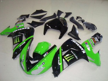 Kawasaki ZX10R 06-07 Motorrad Vollverkleidung - Grünes Monster