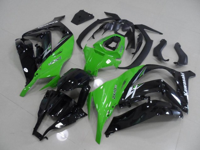 Kawasaki ZX10R 11-15 Motorrad Verkleidungen - Grün und Schwarz Kawasaki ZX10R 11-15 Motorrad Verkleidungen - Grün und Schwarz