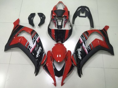 Kawasaki ZX10R 16-19 Motorrad Verkleidungen - Schwarzer Roter Ninja