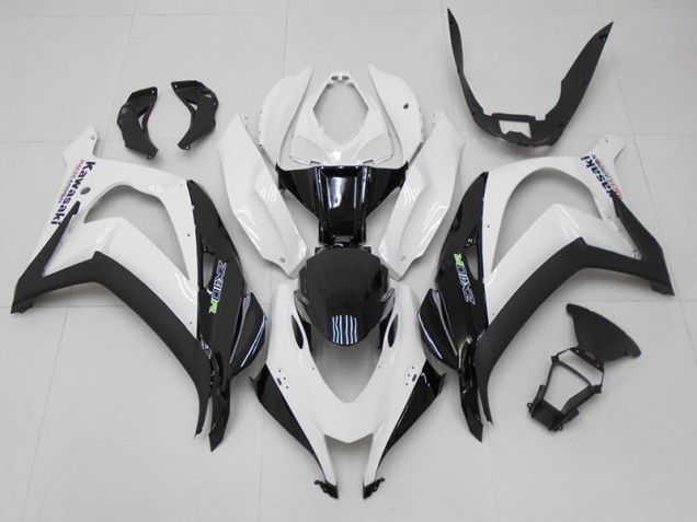 Kawasaki ZX10R 16-19 Motorrad Verkleidungen - Weiß Schwarz Kawasaki ZX10R 16-19 Motorrad Verkleidungen - Weiß Schwarz
