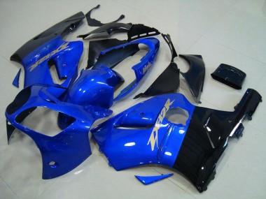 Kawasaki ZX12R 00-01 Motorrad Verkleidungen - Blau Schwarz