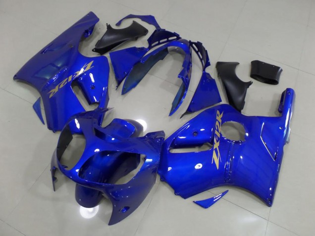 Kawasaki ZX12R 00-01 Motorrad Verkleidungen - Blau mit goldenem Aufkleber Kawasaki ZX12R 00-01 Motorrad Verkleidungen - Blau mit goldenem Aufkleber