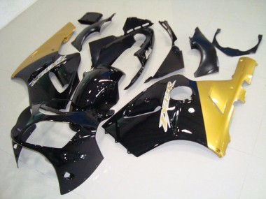 Kawasaki ZX12R 00-01 Motorrad Verkleidungen - Schwarz Gold