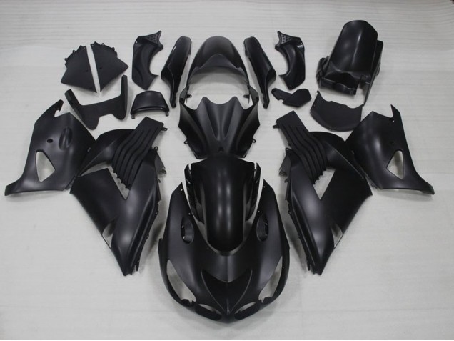 Kawasaki ZX14R ZZR 1400 06-11 Motorrad Verkleidung - Matt Schwarz Kawasaki ZX14R ZZR 1400 06-11 Motorrad Verkleidung - Matt Schwarz