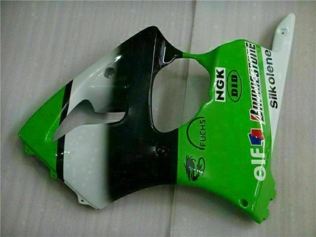 Kawasaki ZX6R 00-02 Motor Verkleidungen - Grün Schwarz Kawasaki ZX6R 00-02 Motor Verkleidungen - Grün Schwarz