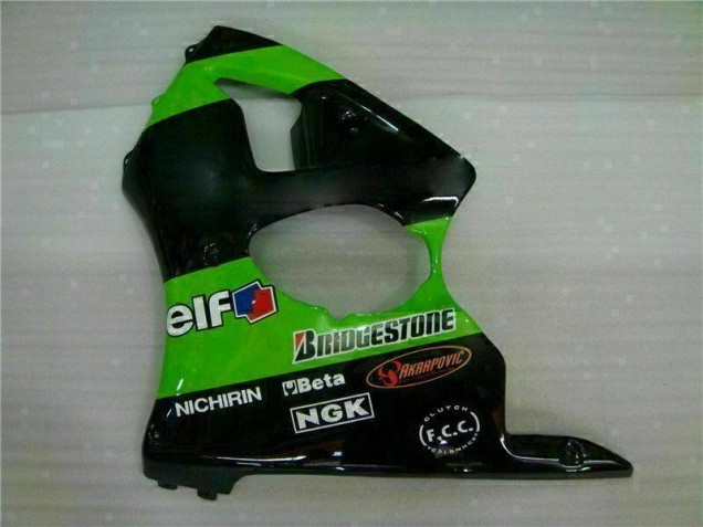 Kawasaki ZX6R 00-02 Motorrad Verkleidung - Grün Kawasaki ZX6R 00-02 Motorrad Verkleidung - Grün