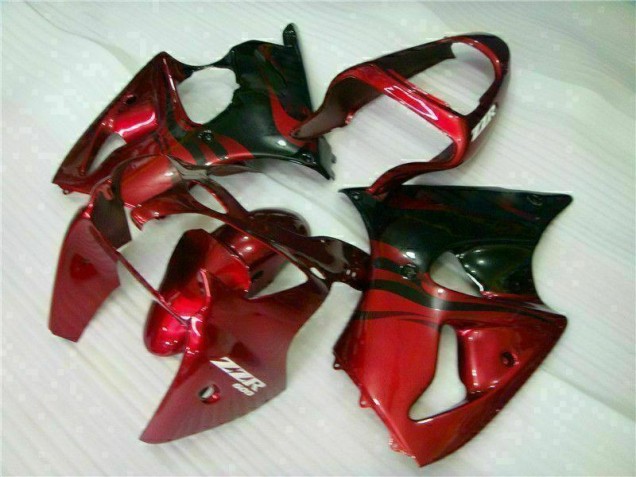 Kawasaki ZX6R 00-02 Motorrad Verkleidungen - Rot Schwarz Kawasaki ZX6R 00-02 Motorrad Verkleidungen - Rot Schwarz