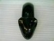 Kawasaki ZX6R 00-02 Motorrad Verkleidungen - Schwarz rote Flamme