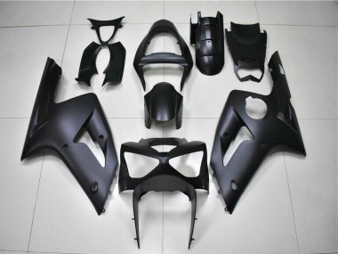 Kawasaki ZX6R 03-04 Motorrad Verkleidungen - Matt Schwarz