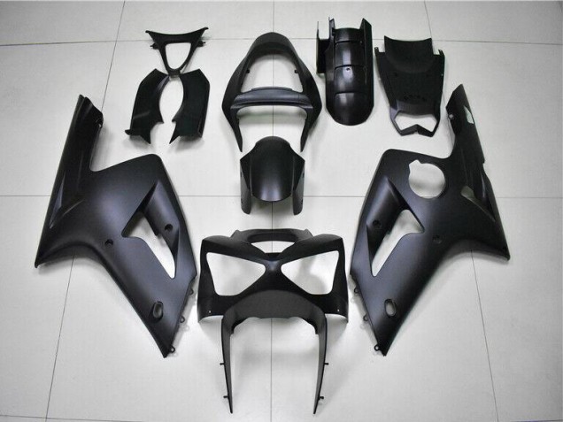 Kawasaki ZX6R 03-04 Motorrad Verkleidungen - Matt Schwarz Kawasaki ZX6R 03-04 Motorrad Verkleidungen - Matt Schwarz