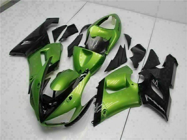 Kawasaki ZX6R 05-06 Motorrad Verkleidung - Grün Kawasaki ZX6R 05-06 Motorrad Verkleidung - Grün