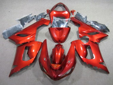 Kawasaki ZX6R 05-06 Motorrad Verkleidung - Orange
