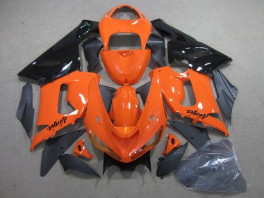 Kawasaki ZX6R 05-06 Motorrad Verkleidung - Orange Schwarz Ninja
