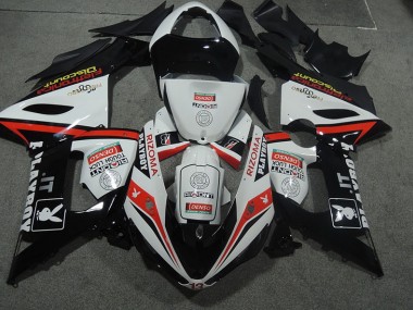 Kawasaki ZX6R 05-06 Motorrad Verkleidung - Weiß Schwarz Rizoma Playboy