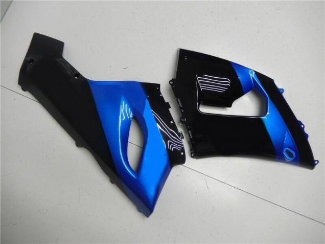 Kawasaki ZX6R 05-06 Motorrad Verkleidungen - Blau Schwarz Kawasaki ZX6R 05-06 Motorrad Verkleidungen - Blau Schwarz