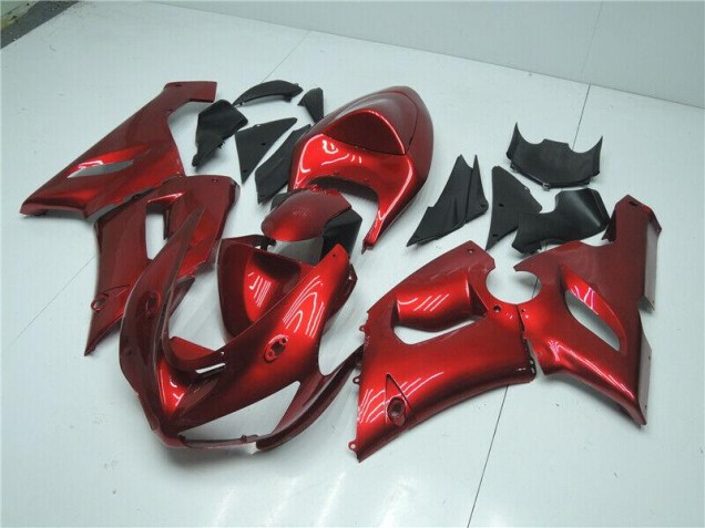 Kawasaki ZX6R 05-06 Motorrad Verkleidungen - Candy Rot Kawasaki ZX6R 05-06 Motorrad Verkleidungen - Candy Rot