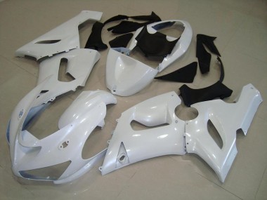 Kawasaki ZX6R 05-06 Motorrad Verkleidungen - Dunkel Perl Weiß