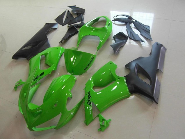Kawasaki ZX6R 05-06 Motorrad Verkleidungen Komplett Sets - Grün Kawasaki ZX6R 05-06 Motorrad Verkleidungen Komplett Sets - Grün