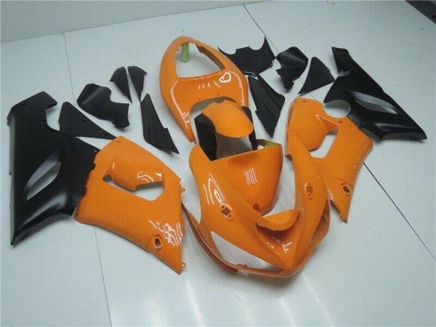 Kawasaki ZX6R 05-06 Motorrad Verkleidungen - Orange Schwarz Kawasaki ZX6R 05-06 Motorrad Verkleidungen - Orange Schwarz