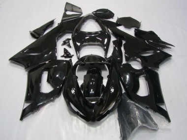 Kawasaki ZX6R 05-06 Motorrad Verkleidungen - Schwarz