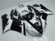 Kawasaki ZX6R 05-06 Motorrad Verkleidungen - Schwarz Weiß Kawasaki ZX6R 05-06 Motorrad Verkleidungen - Schwarz Weiß