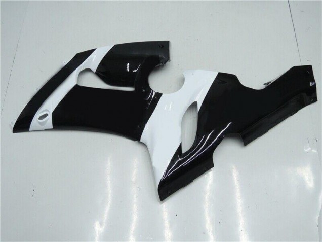 Kawasaki ZX6R 05-06 Motorrad Verkleidungen - Schwarz Weiß Kawasaki ZX6R 05-06 Motorrad Verkleidungen - Schwarz Weiß