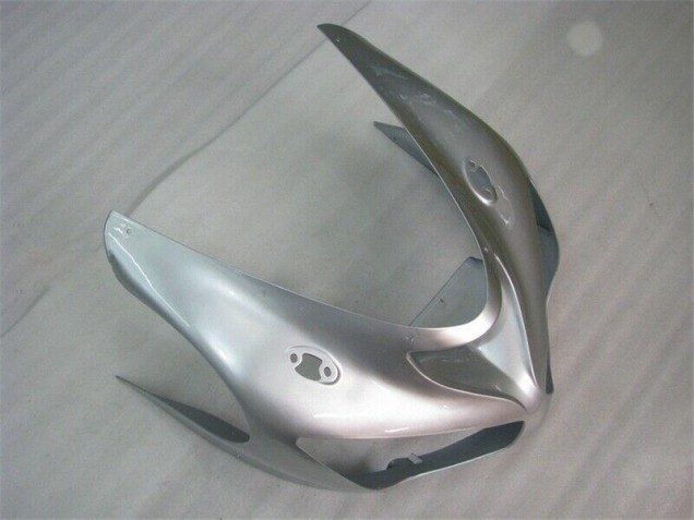 Kawasaki ZX6R 05-06 Motorrad Verkleidungen - Silber Rot Flammen Kawasaki ZX6R 05-06 Motorrad Verkleidungen - Silber Rot Flammen