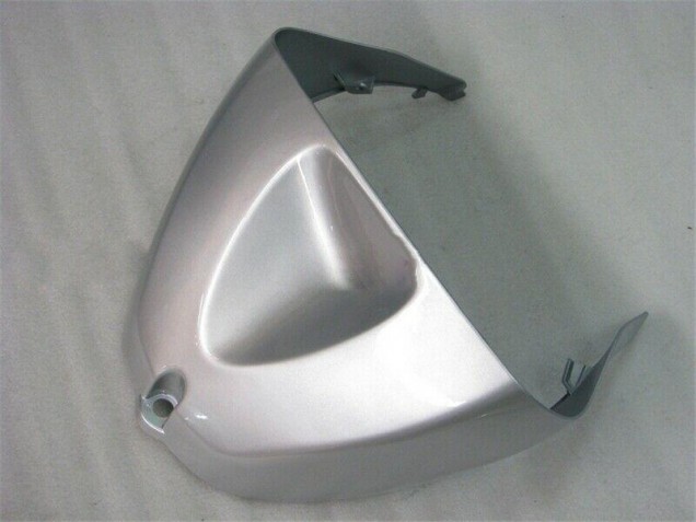 Kawasaki ZX6R 05-06 Motorrad Verkleidungen - Silber Rot Flammen Kawasaki ZX6R 05-06 Motorrad Verkleidungen - Silber Rot Flammen