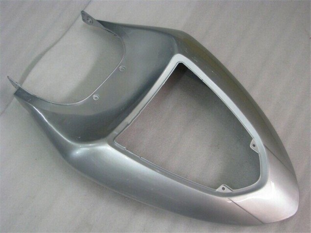 Kawasaki ZX6R 05-06 Motorrad Verkleidungen - Silber Rot Flammen Kawasaki ZX6R 05-06 Motorrad Verkleidungen - Silber Rot Flammen