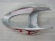 Kawasaki ZX6R 05-06 Motorrad Verkleidungen - Silber Rot Flammen Kawasaki ZX6R 05-06 Motorrad Verkleidungen - Silber Rot Flammen