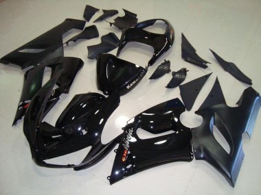 Kawasaki ZX6R 05-06 Motorrad Vollverkleidung - Schwarz
