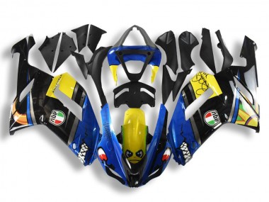Kawasaki ZX6R 07-08 Motorrad Verkleidungen - Blau Hai