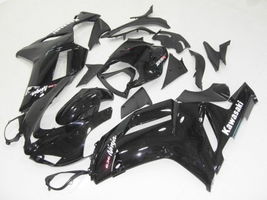 Kawasaki ZX6R 07-08 Motorrad Verkleidungen - Glänzend Schwarz